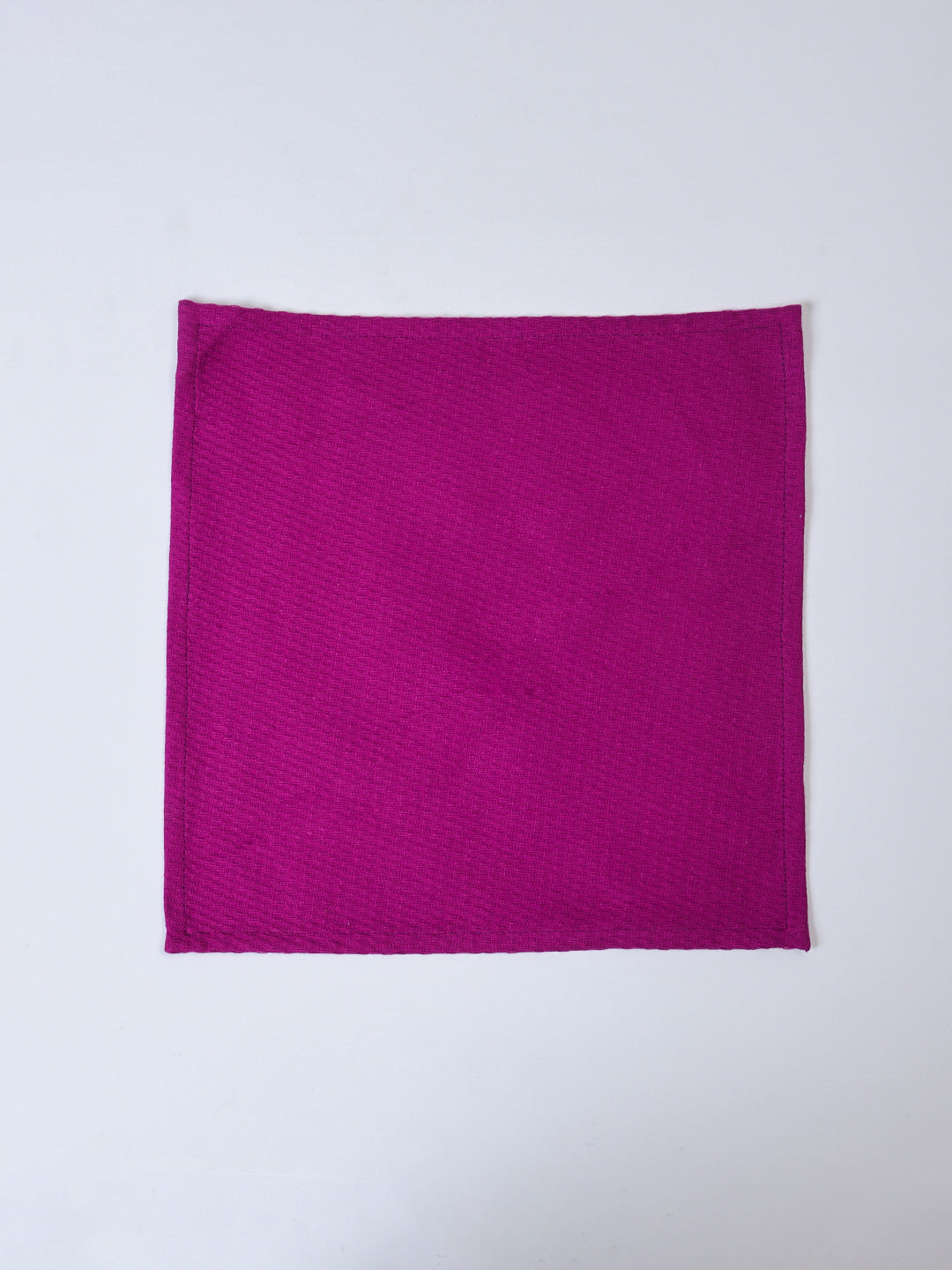 Purple Cotton Waffle 11x11 Inch Face Towel Set Of 2