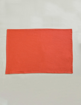 Orange waffle face towels