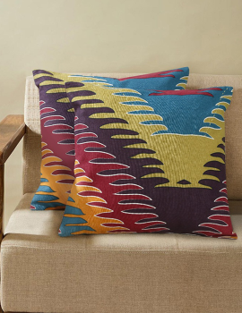 Cotton cushion cover set of 2- 16″x16″