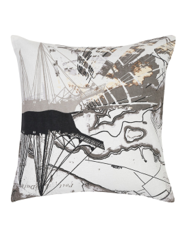 White cotton cushion cover set of 2-16″x16″