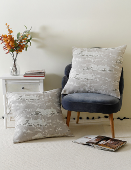 Beige linen cushion cover set- 26″x26″