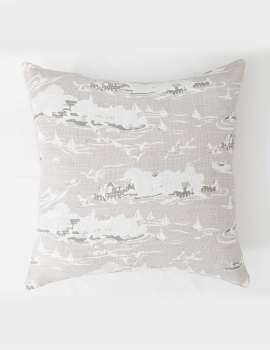 Beige linen cushion cover set- 26″x26″