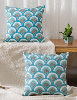 Blue sofa cushion cover- 16″x16″