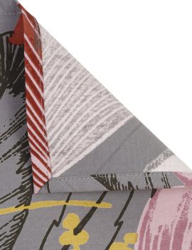 Grey cotton placemat for dining table