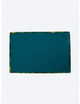 Blue cotton solid placemat set of 4