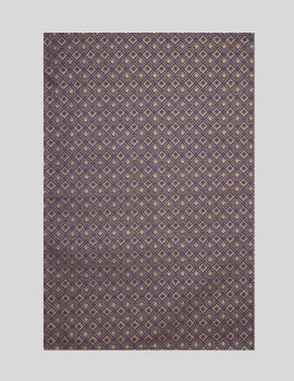 Purple cotton printed table mat