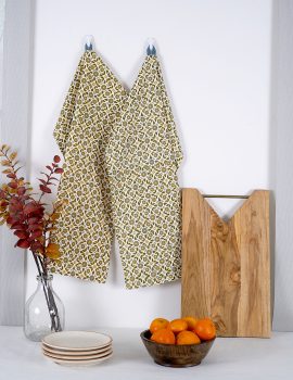 Set of 2 – Printed cotton kitchen towel
