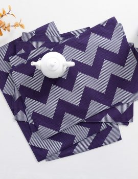 Set of 4 – Zig zag cotton placemat