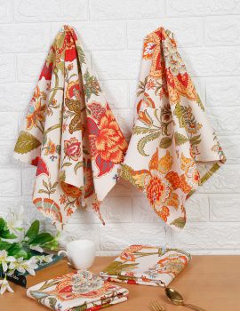 Set of 4 – Cotton kitchen towel