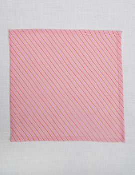 Set of 6- 12″x12″ Pink stripes cotton napkin