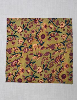 Set of 6 – 12″x12″ Green jaal print cotton napkin