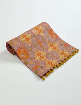 Floral Multicolored Cotton Table Runner