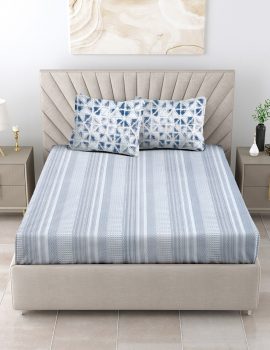 Cotton Bedsheet Set with 2 Pillow Covers