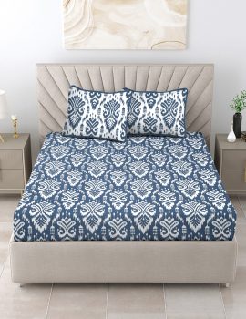 Cotton Bedsheet Set With 2 Pillow Covers