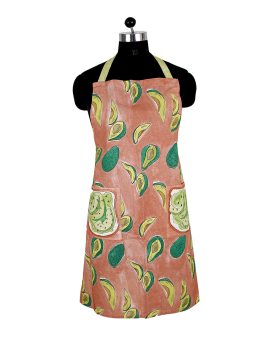 Avacado Print Cotton Kitchen Apron